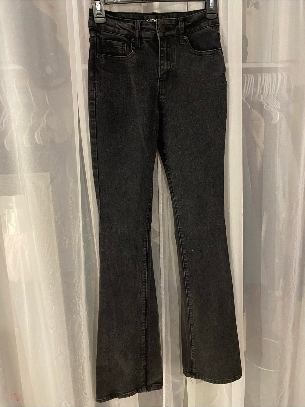 Fashion Nova Black Flared Jeans